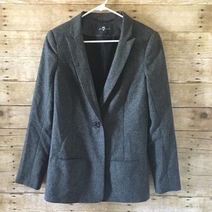 7 for All Mankind NWOT gray blazer jacket medium